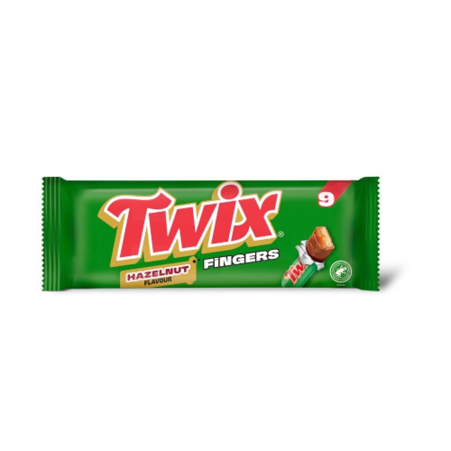 شوكولاتة تويكس بنكهة البندق 9 اصابع × 20 جرام - Twix Hazelnut Fingers 180g