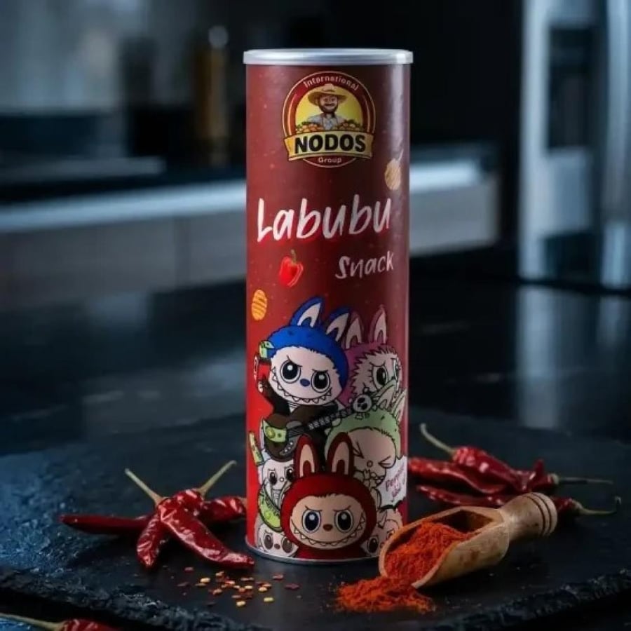 شيبس نودوس لابوبو  بالفلفل الحار 90 جم  – Labubu Hot Chili Snack