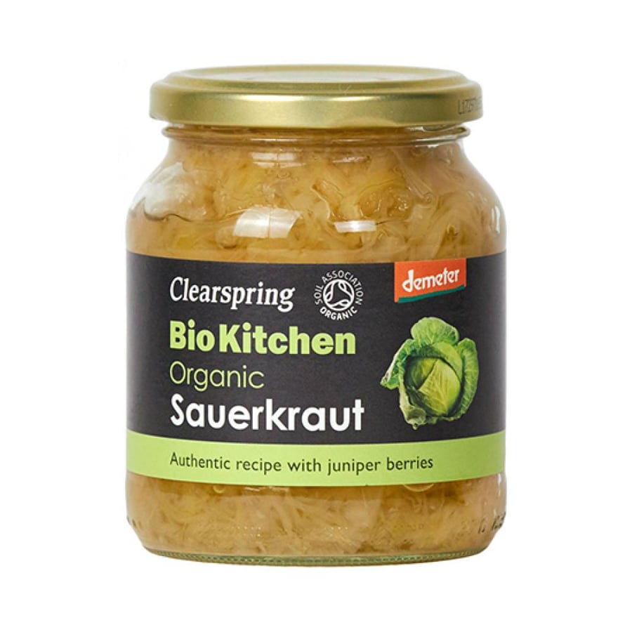 مخلل الملفوف العضوي ساوركراوت من كليرسبرينغ 360 جم – Clearspring Organic Sauerkraut