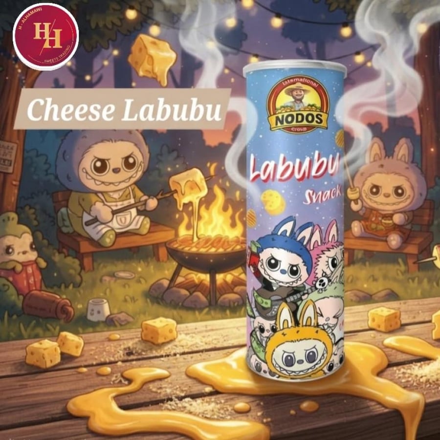شيبس نودوس لابوبو بطعم الجبن 90 جم – Labubu Cheese Snack