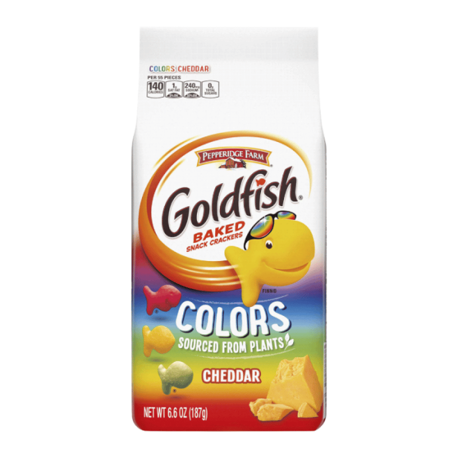 جولدفش ألوان طبيعية بنكهة الشيدر 187 جم — Goldfish Colors Cheddar