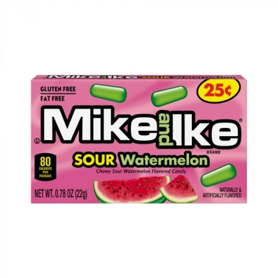 حلوى مايك آند آيك بطعم البطيخ الحامض – Mike and Ike  Sour Watermelon