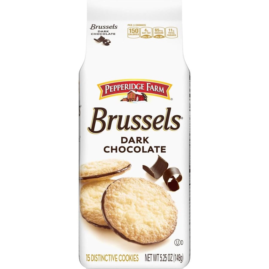 كوكيز بروكسل بالشوكولاتة الداكنة من بيبردج فارم 149 جم – Pepperidge Farm Brussels Dark Chocolate Cookies