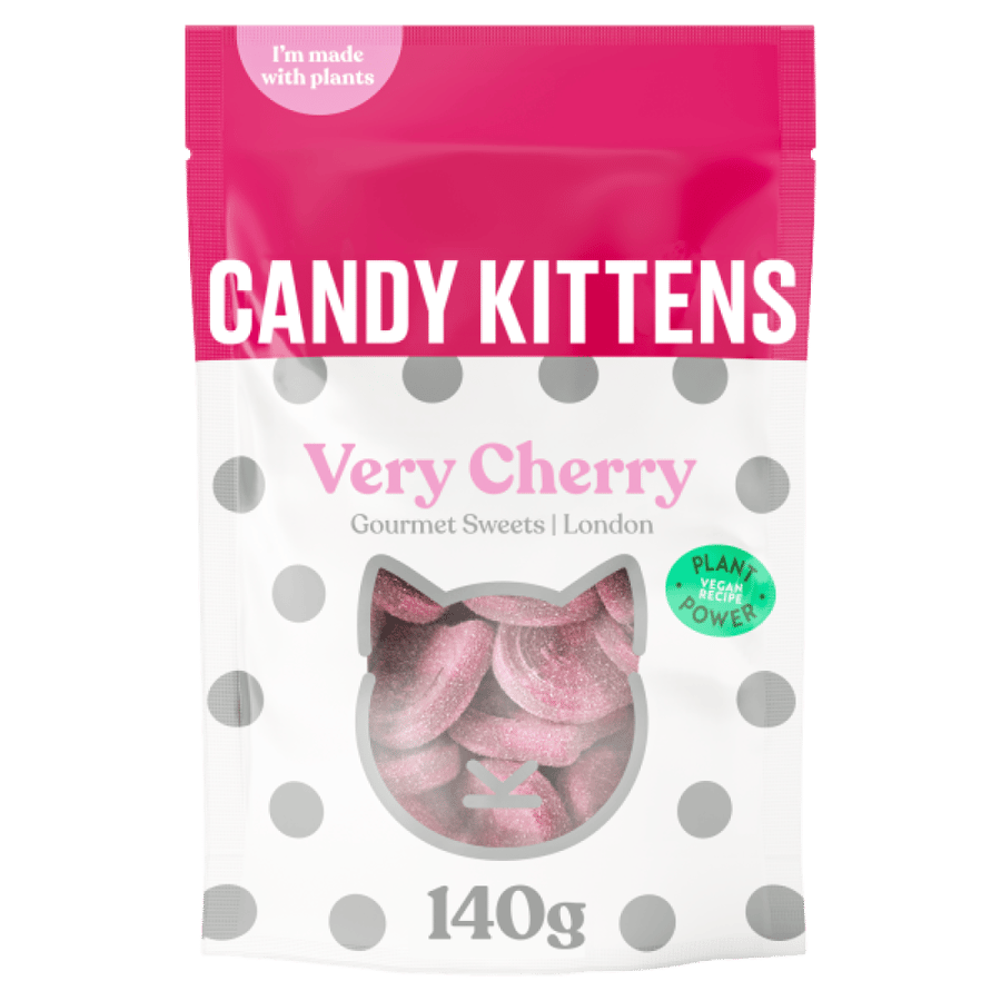 كاندي كيتنز جيلي كرز فاخر 140 جم – Candy Kittens Very Cherry