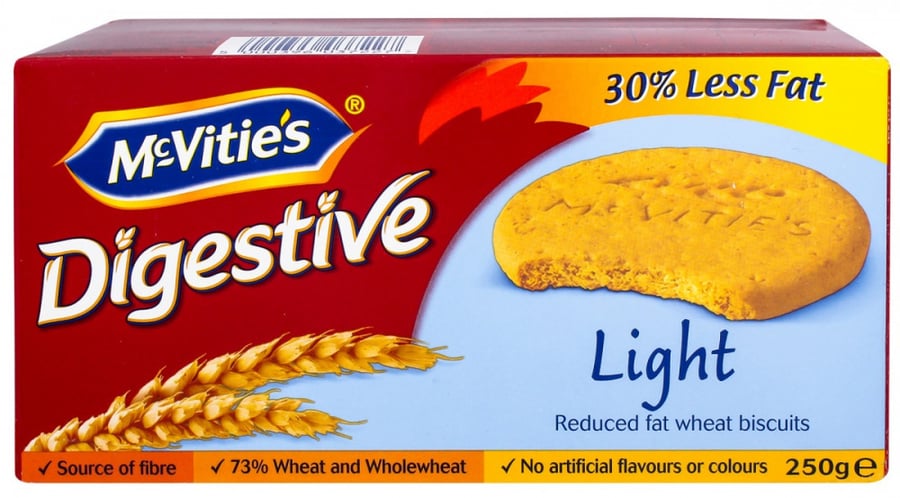 ماكفيتيز بسكويت دايجستف ساده 250 جم لايت (McVities)