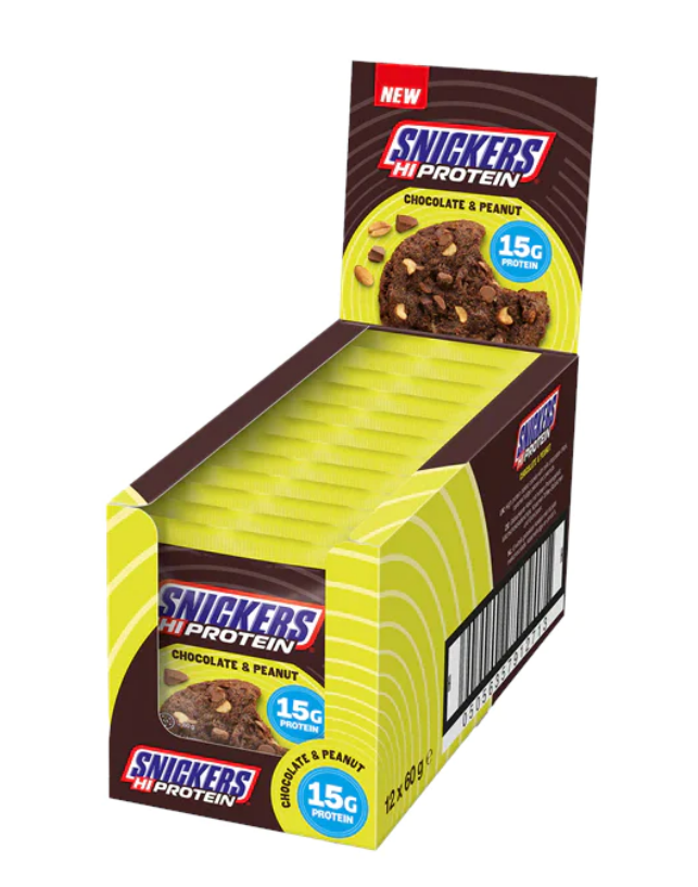 كوكيز بروتين سنيكرز (Snickers) 60 جم بريطاني