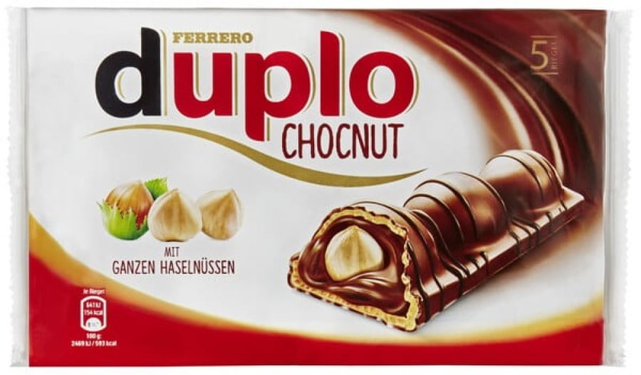 شوكولاتة دوبلو بالبندق – 5 أصابع أصلية من فيريرو |Duplo Chocnut