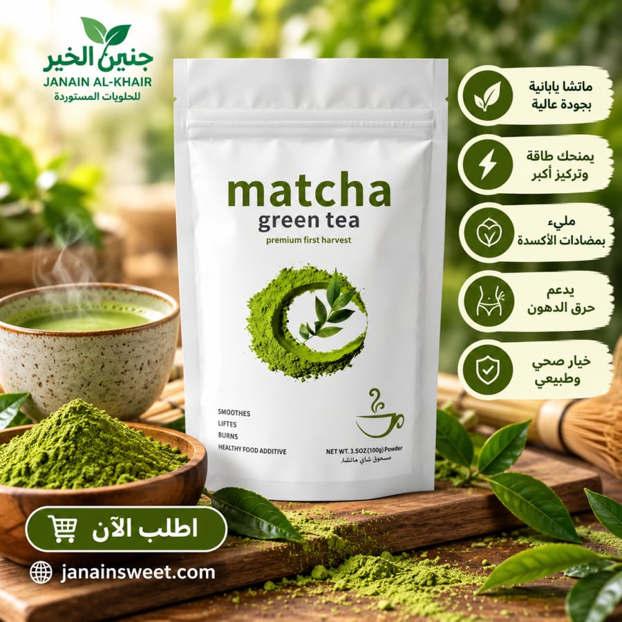 ماتشا شاي اخضر فاخر 113 جم