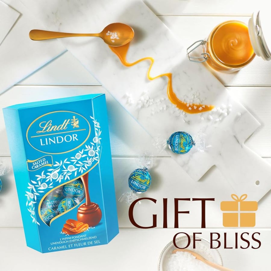 شوكولاته ليندت ليندور كراميل مملح 200 جم (Lindt & Sprüngli)
