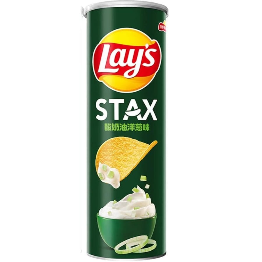 شرائح ليز ستاكس بالقشدة والبصل Lay’s Stax Sour Cream & Onion