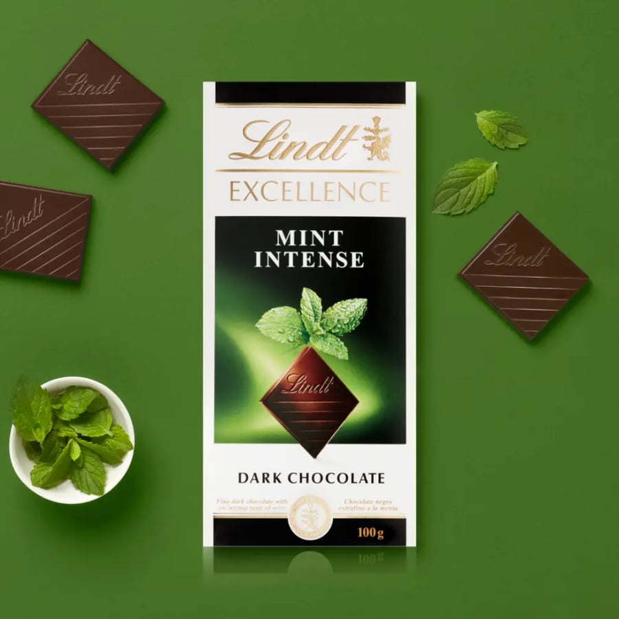 ليندت إكسلنس شوكولاتة داكنة مكثفة بالنعناع 100 جم (Lindt & Sprüngli)