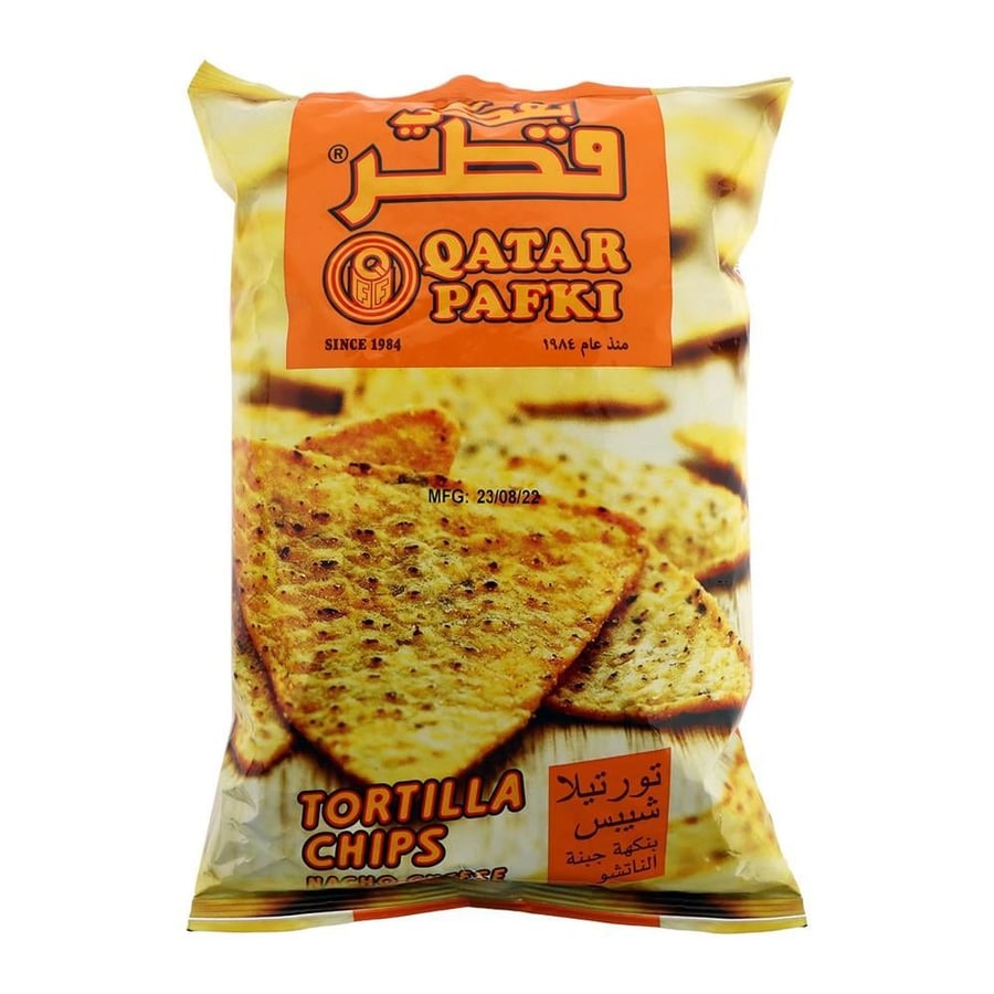 قطر بفكي تورتيلا شيبس بنكهة الناتشو 125 جم