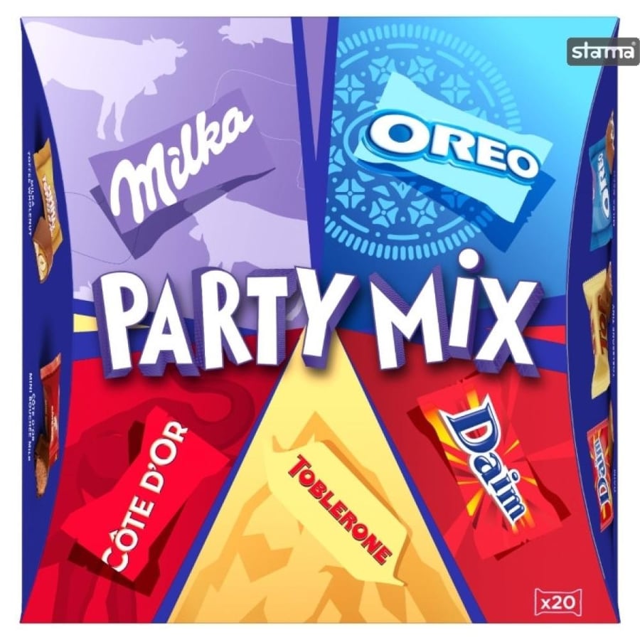 ميلكا بارتي ميكس شوكولاتة  Milka Party Mix (20 قطعة)