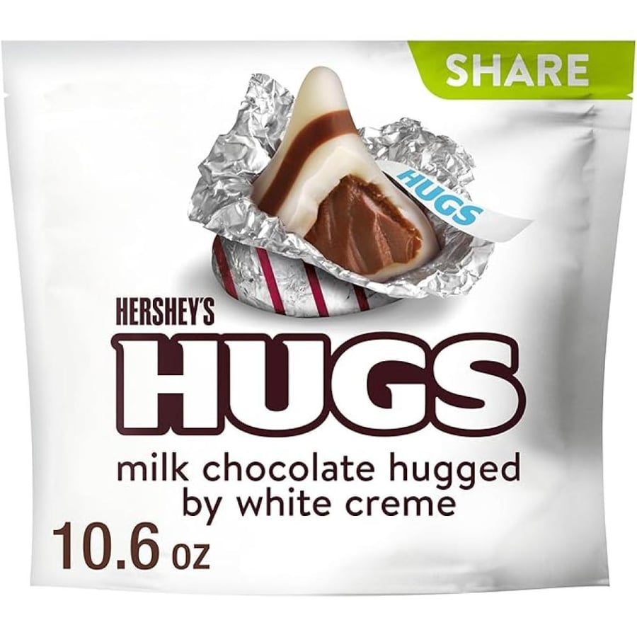 هيرشيز هَغز شوكولاتة الحليب بالكريمة البيضاء 300 جم – Hershey’s HUGS Milk Chocolate