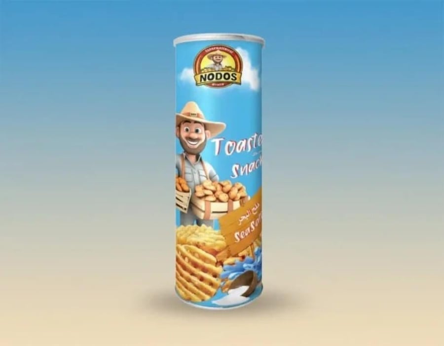 شيبس نودوس بنكهة ملح البحر 90 جم – Nodos Seafood Snack