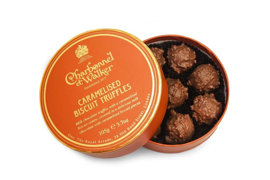 شاربونيل اند ووكر ترافلز البسكويت المكرمل – 105 جم (Charbonnel et Walker Caramelised Biscuit Truffles 105g)