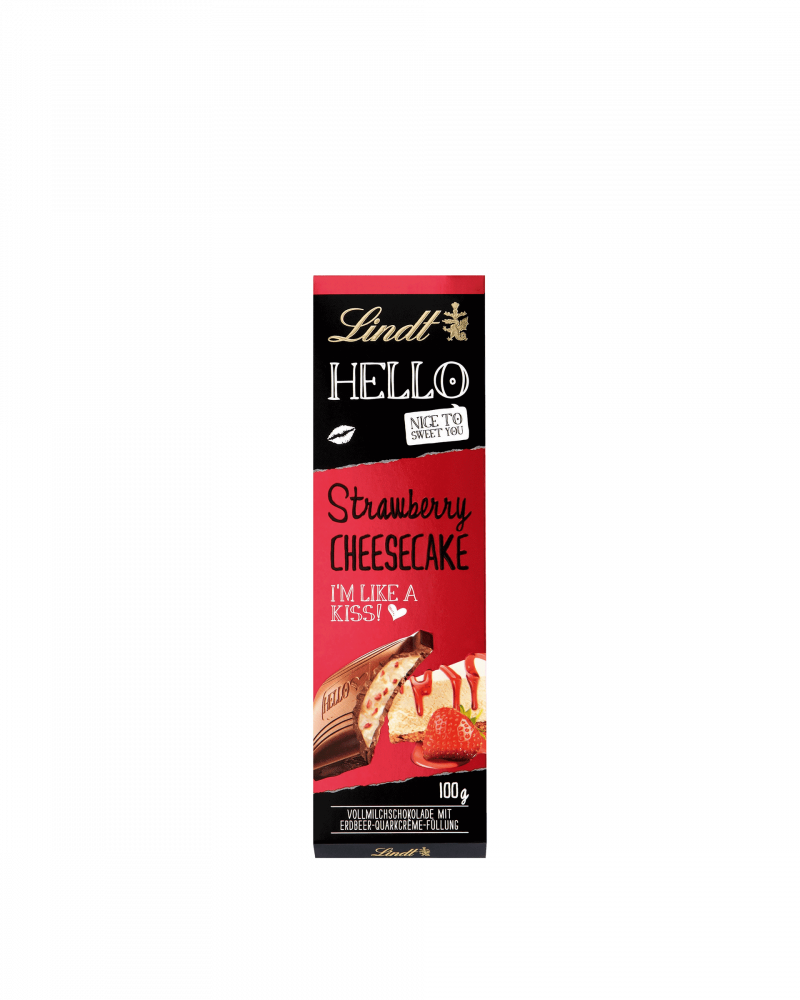 ليندت هيلو تشيز كيك بالفراولة 100 جم (Lindt & Sprüngli)