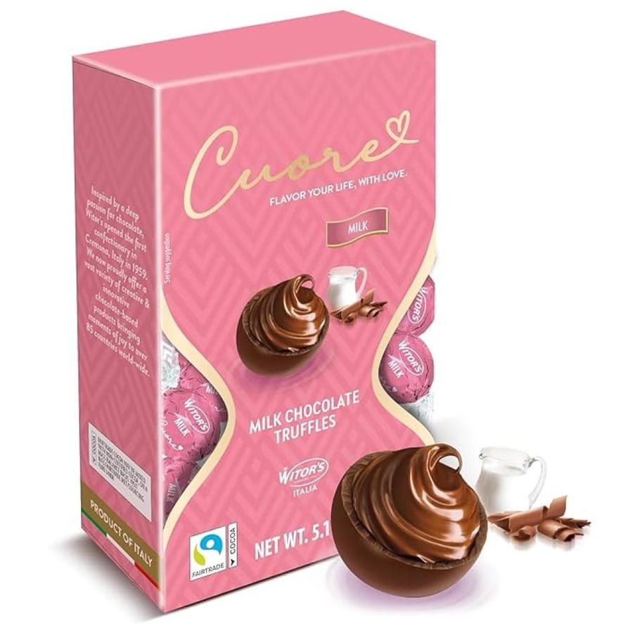 شوكولاتة ترافل بالحليب 145 جم – Cuore Milk Chocolate Truffles