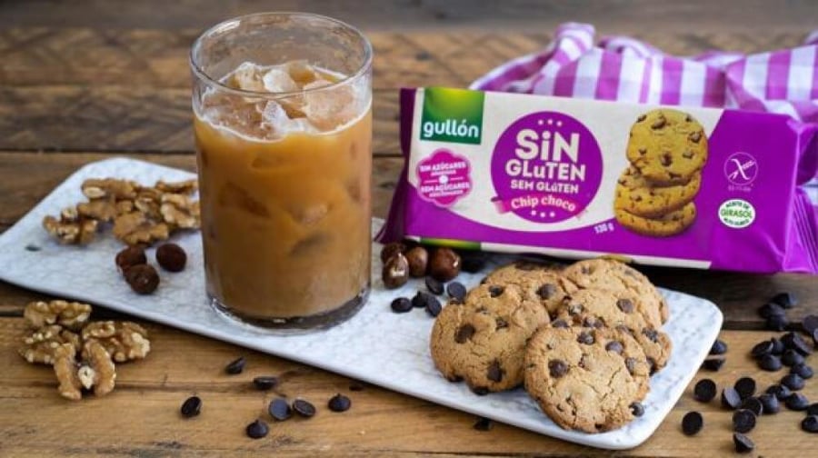 جولون بسكويت برقائق الشوكولاتة خالي من الجلوتين وبدون سكر مضاف 130 جم – Gullón Gluten Free Chip Choco