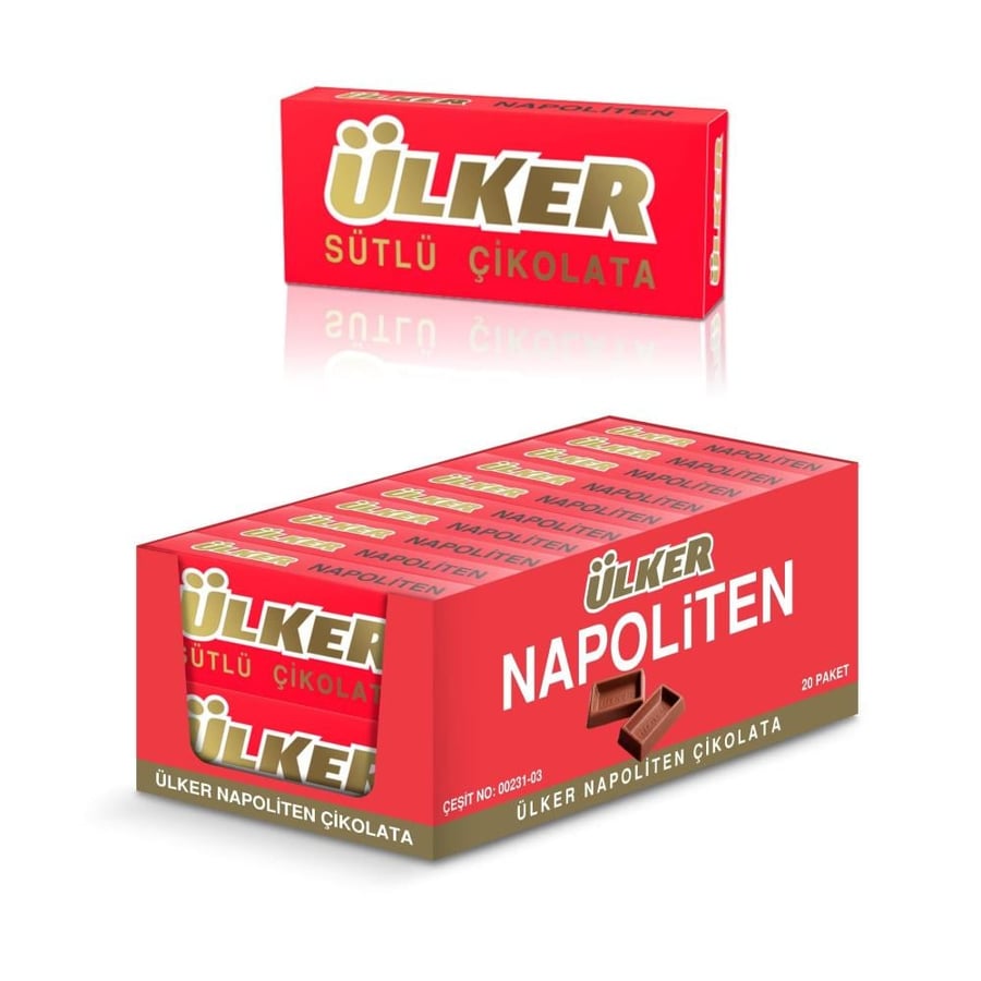 شوكولاتة اولكر نابوليتان بالحليب – Ülker Napoliten Milk Chocolate