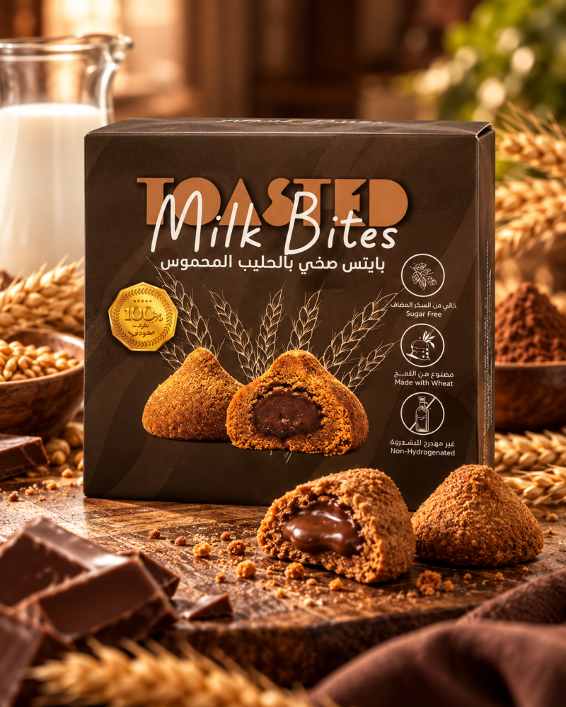 بايتس صحي بالحليب المحموس زادنا Zadna Healthy Toasted Milk Bites