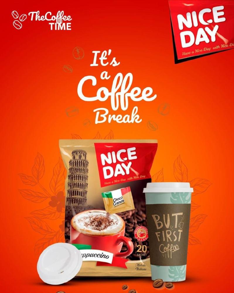 نايس داي كابتشينو فوري 20 ظرف 25x جم   – Nice Day Cappuccino
