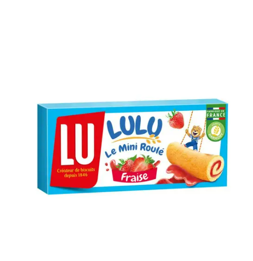 كيك رول لولو لا بالفراولة الفرنسية من ليو LU
