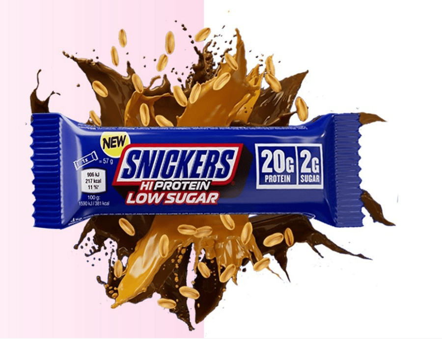 شكولاته بروتين سنيكرز قليل السكر  57 جم (Snickers)