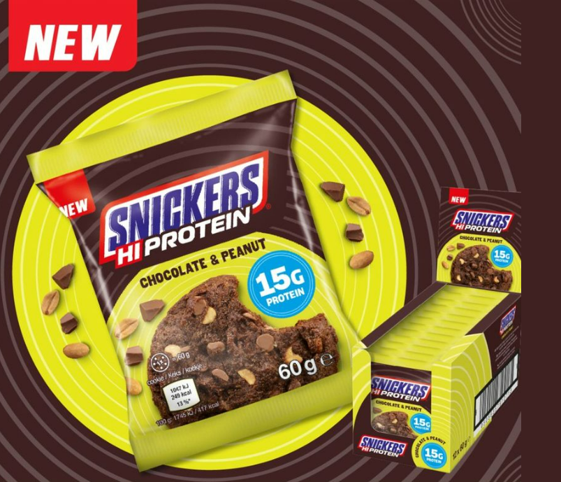 كوكيز بروتين سنيكرز (Snickers) 60 جم بريطاني