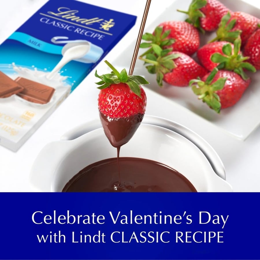 ليندت شوكولاتة الحليب مع حبات البندق 150 جم  (Lindt & Sprüngli) مستورد سويسرا