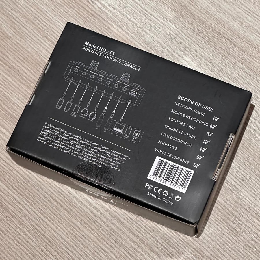 TESO T1 SOUND MIXER COLOR: BLACK