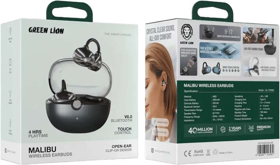 سماعات أذن لاسلكية MALIBU من شركة GREEN LION