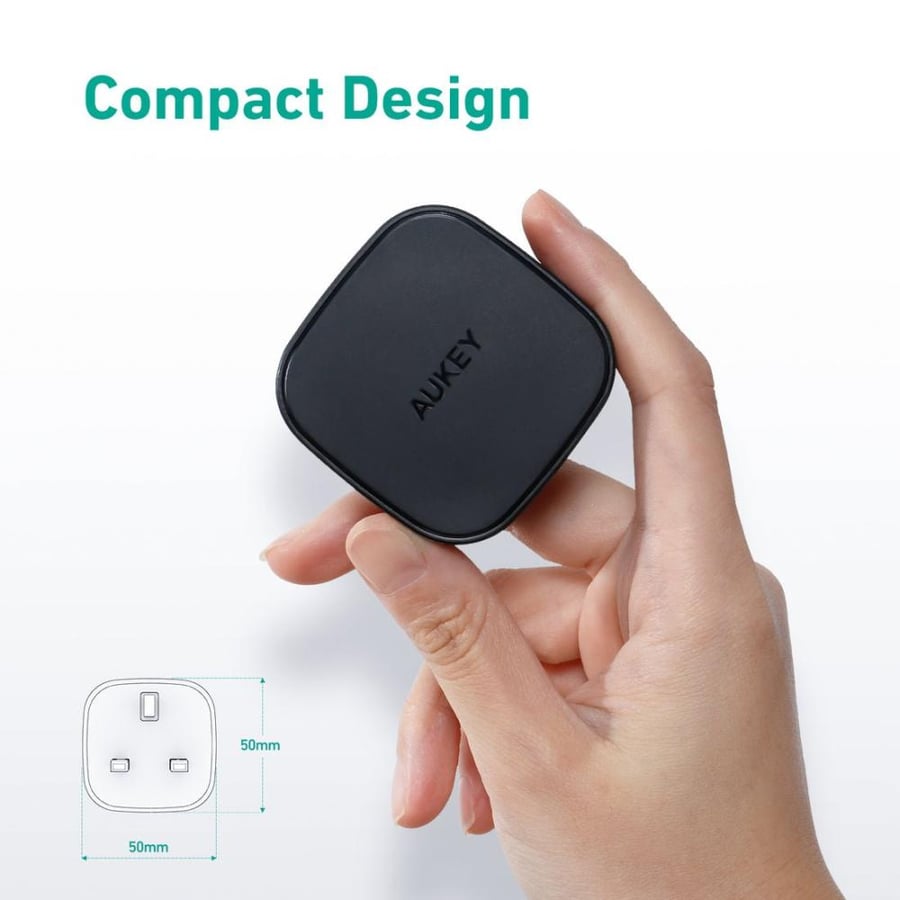 شاحن جداري ميني بقوة 20 واط من شركة AUKEY