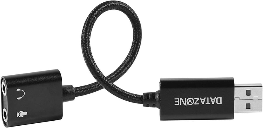 وصلة صوت من منفذين AUX FEMAL TO USB من شركة DATAZONE