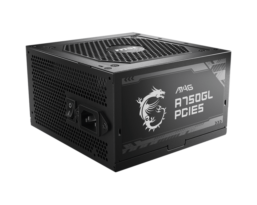 مزود طاقة 750W اصدار A750GL من شركة MSI