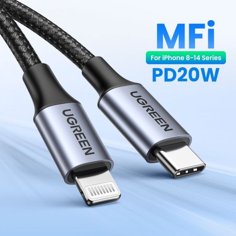 سلك شاحن USB-C TO LIGHTNING من شركة UGREEN