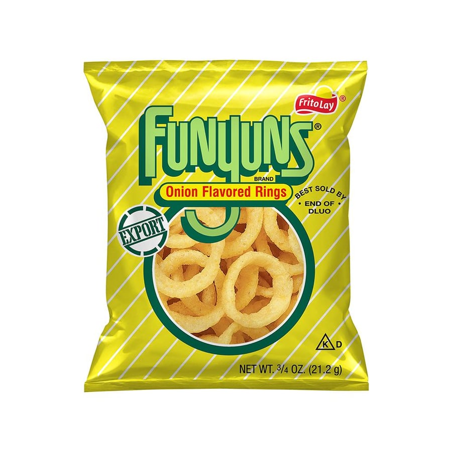 حلقات بصل فنيونز المقرمشة مستورد أمريكي - 21.2 جم Funyuns Onion Rings