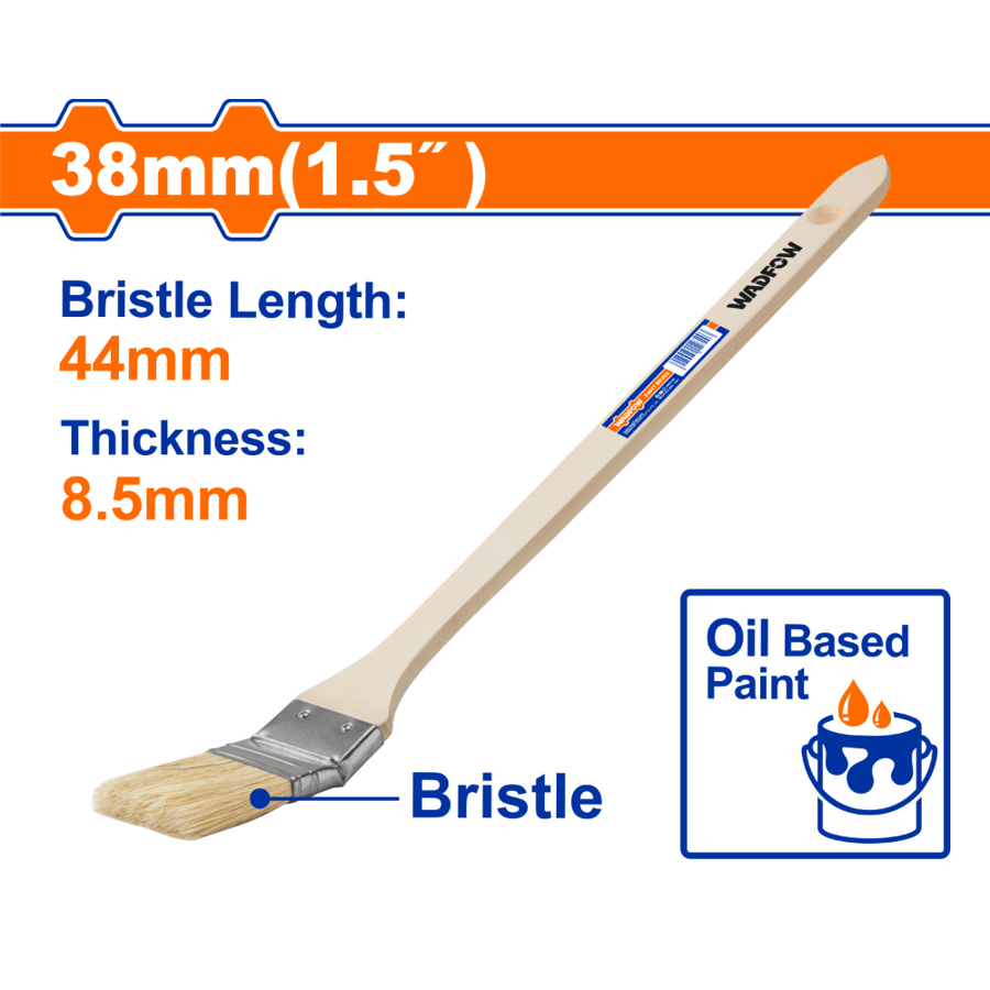 فرشة بويا يد خشب معكوف 38MM 1.5" WADFOW WPE3315