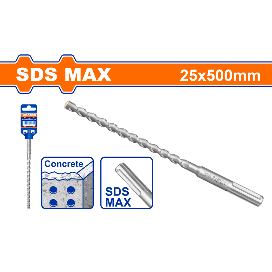 ريشة دريل هلتي 25*500mm,SDS Max WADFOW WHD02554
