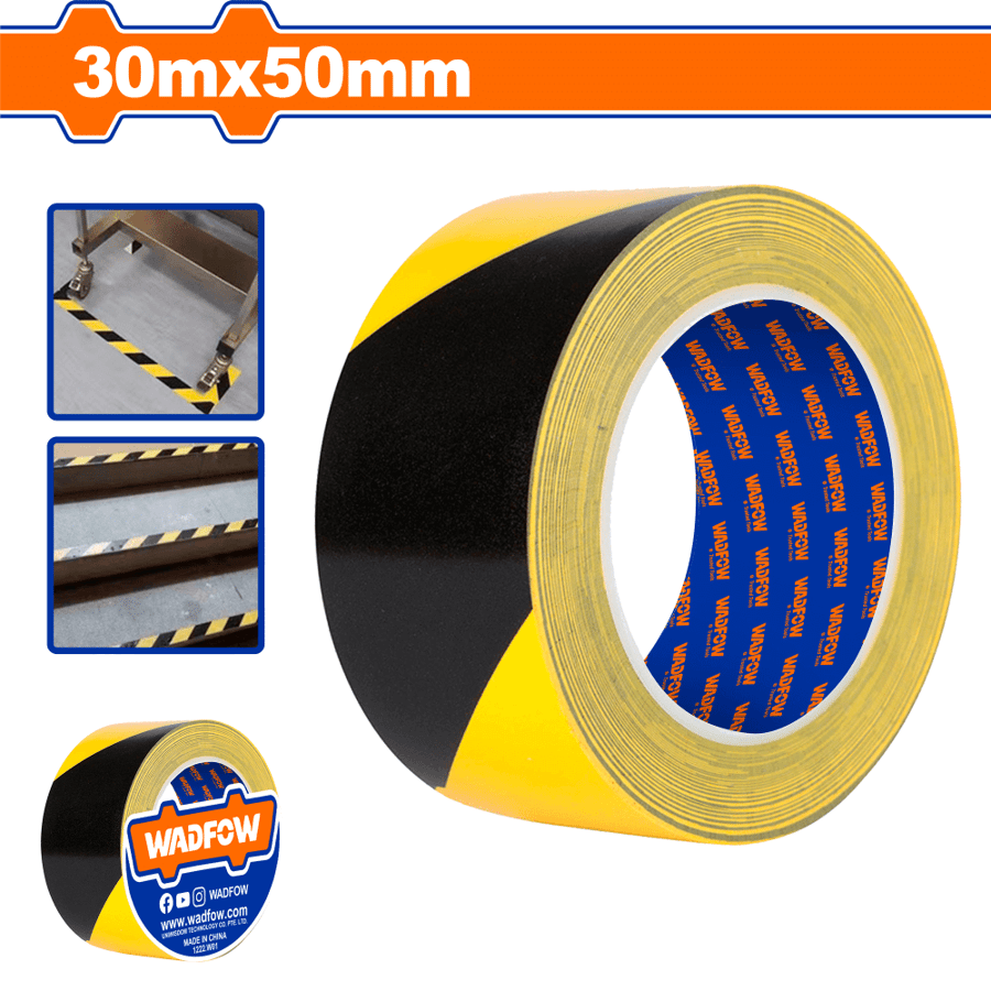 لاصة تحزيري اسود واصفر 30M*50MM WADFOW WPN4H45