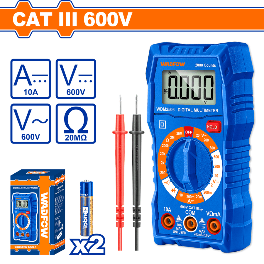 افو متر 600V WADFOW WDM2506