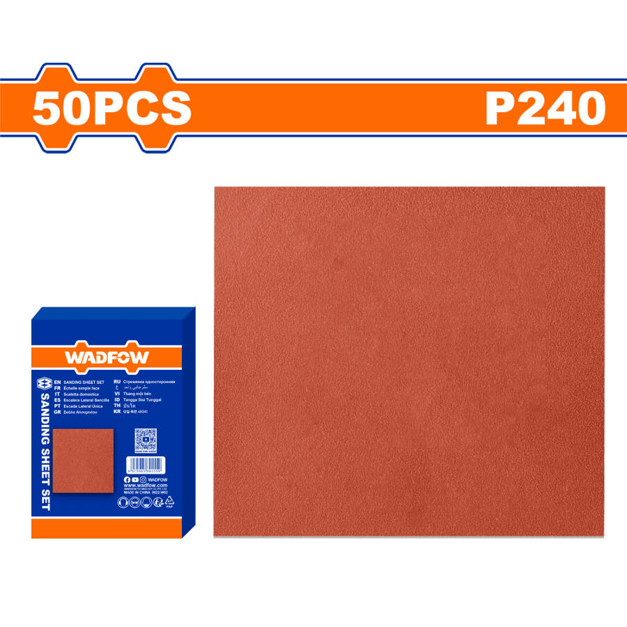 ورق سنفرة خشب P240 WADFOW WSM2506