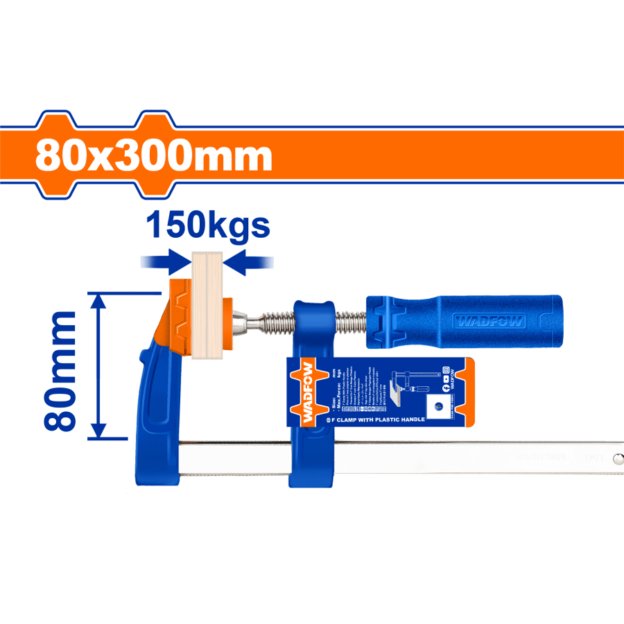 مربط نجار يد بلاستيك 80x300mm WADFOW WCP2181