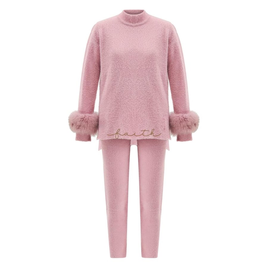 FOX ON PINK FLUFFY SET