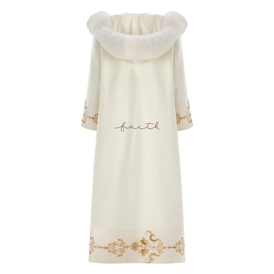 WHITE EMBRIODERY FARWA