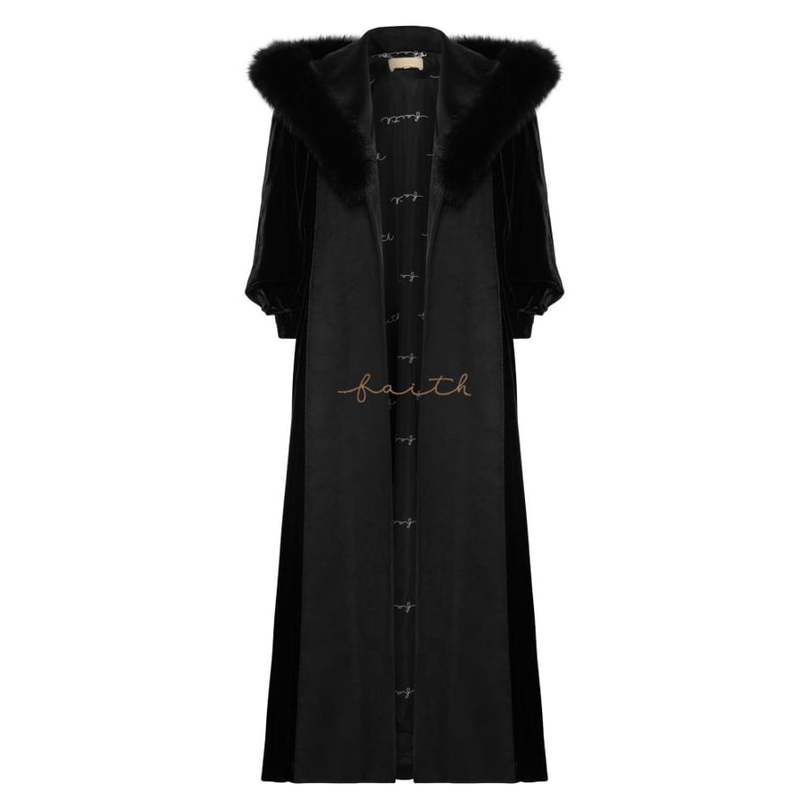 BLACK VELVET SLEEVE FARWA