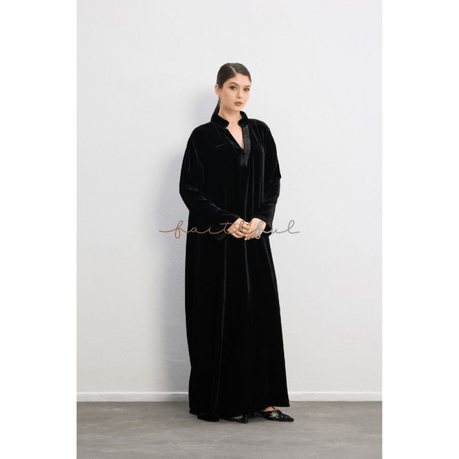 Velvet dress chest shimmer