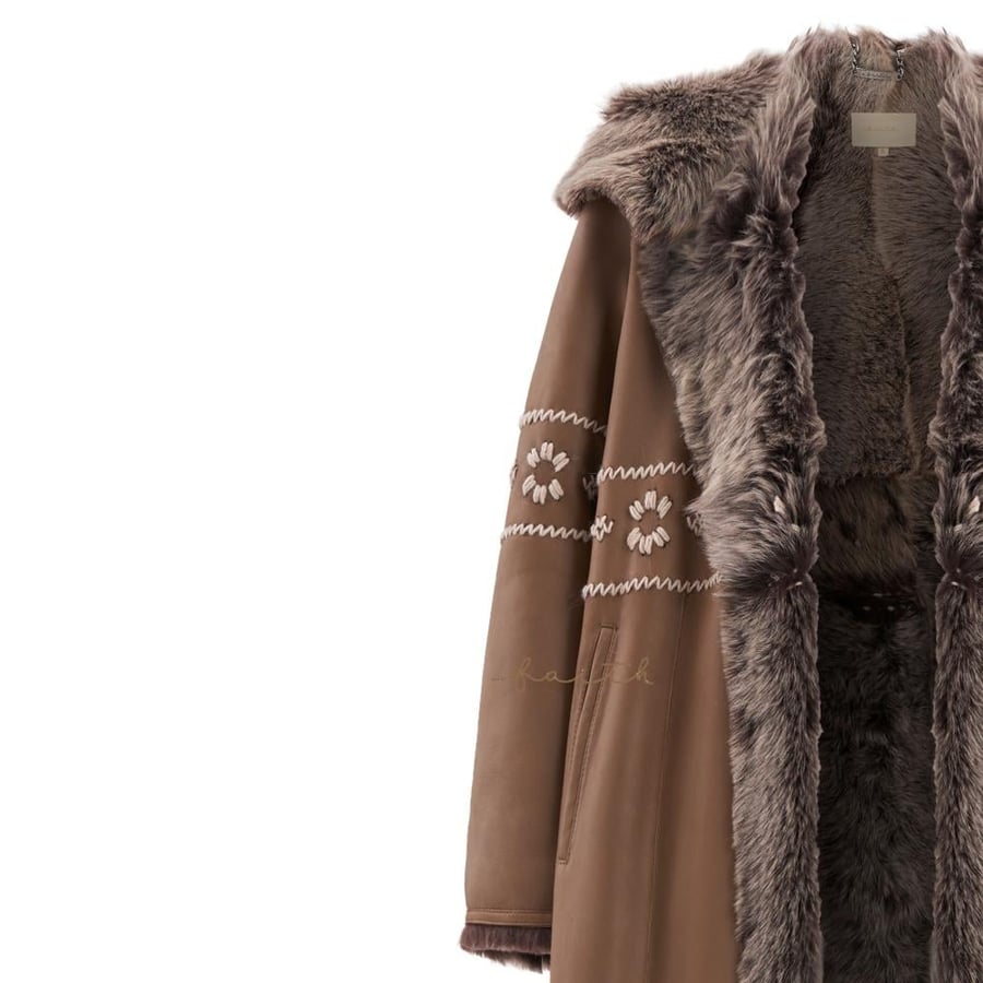 BROWN SHEARLING FARWA
