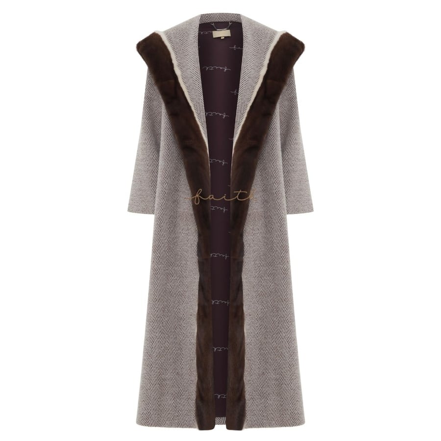 BROWN WOOL & MINK