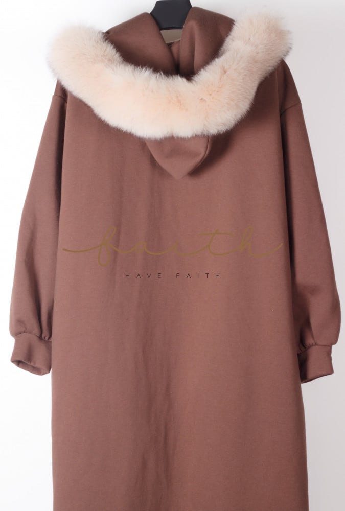 BROWN HOODY FARWA